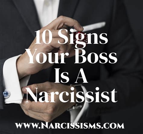 signs of a narcissistic boss